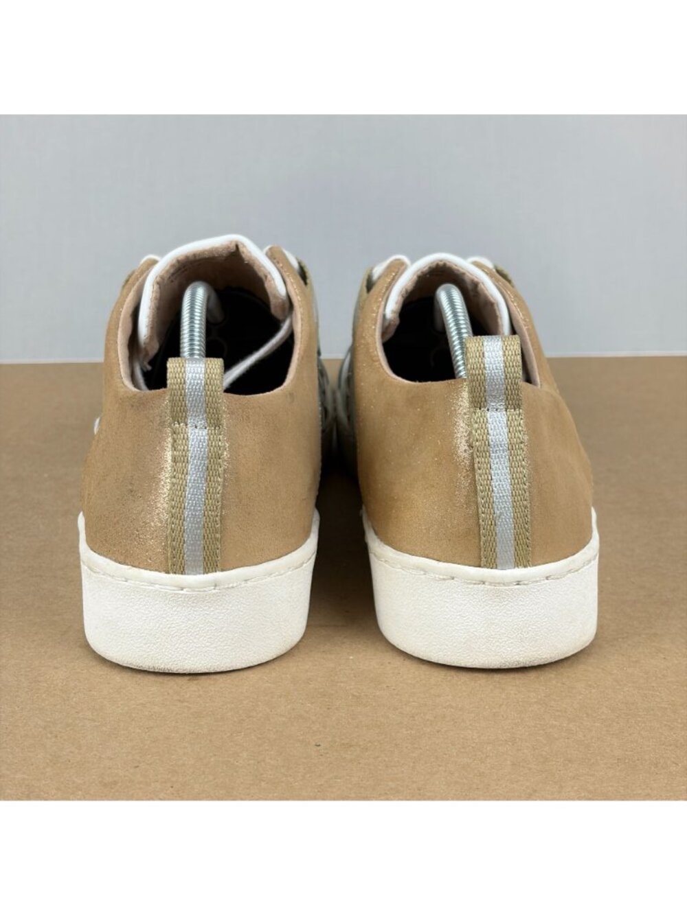Jack Rogers Ainsley Metallic Leather Casual Shoes Womens 10 White Gold Silver - Picture 4 of 10